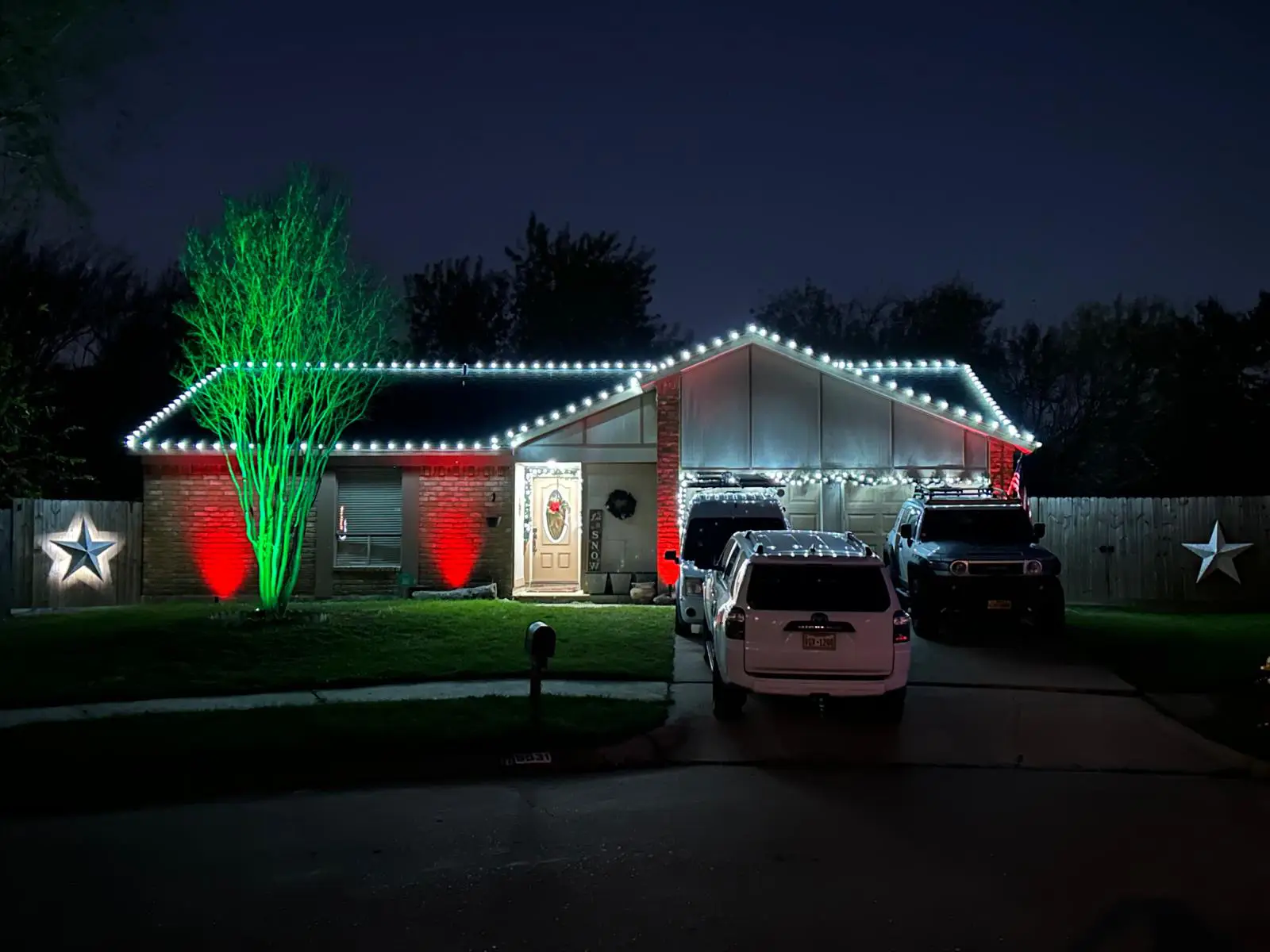 Christmas Lighting installation in Houston, Texas